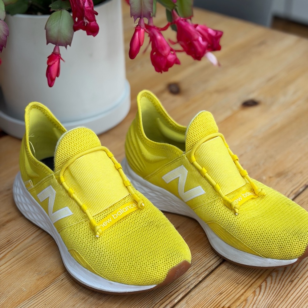 New Balance Vibrant Yellow Sneakers - worn only a few times.